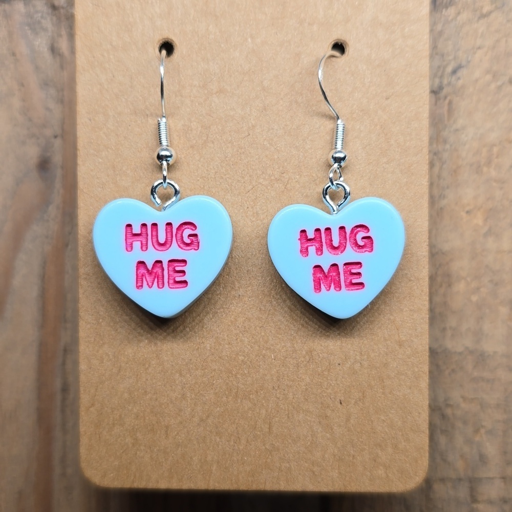 Sweetheart Candy Blue Hug Me Earrings